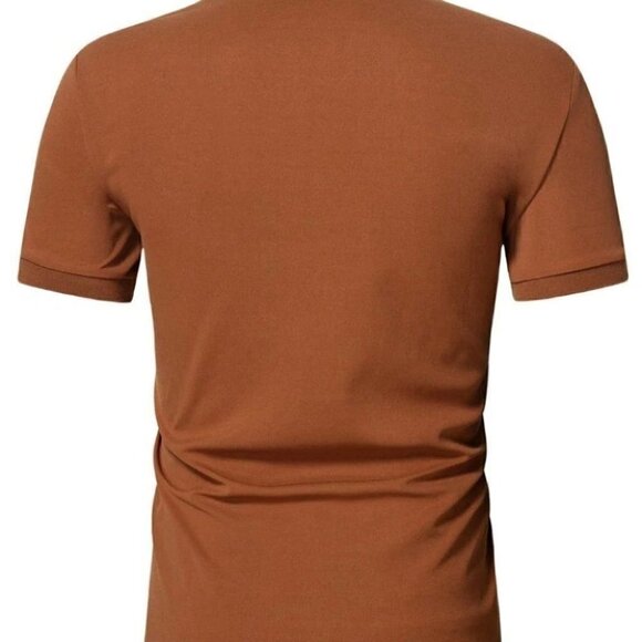 Brown Mens Polo Shirt - Picture 2 of 5